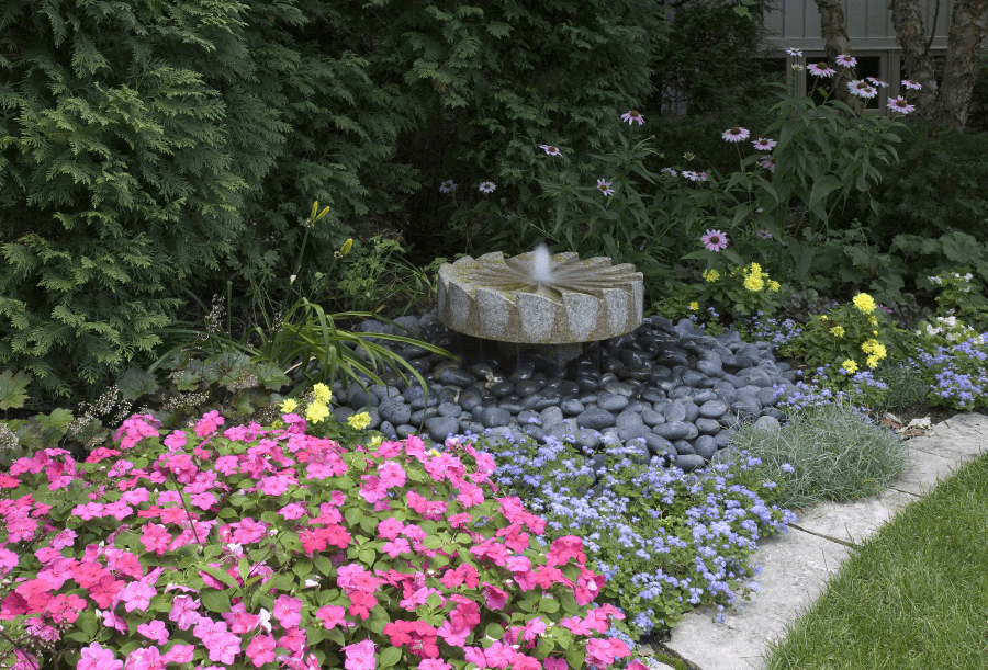 Granite Millstone Fountain