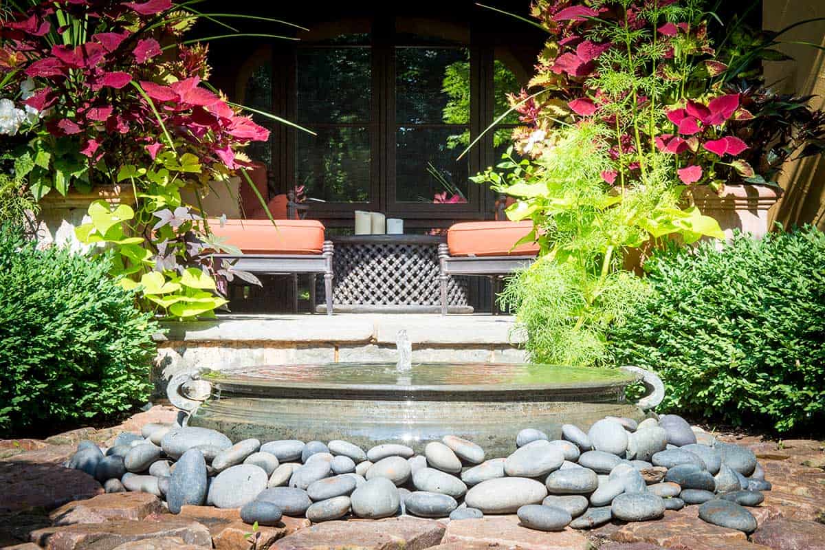 reclaimed artifact fountain