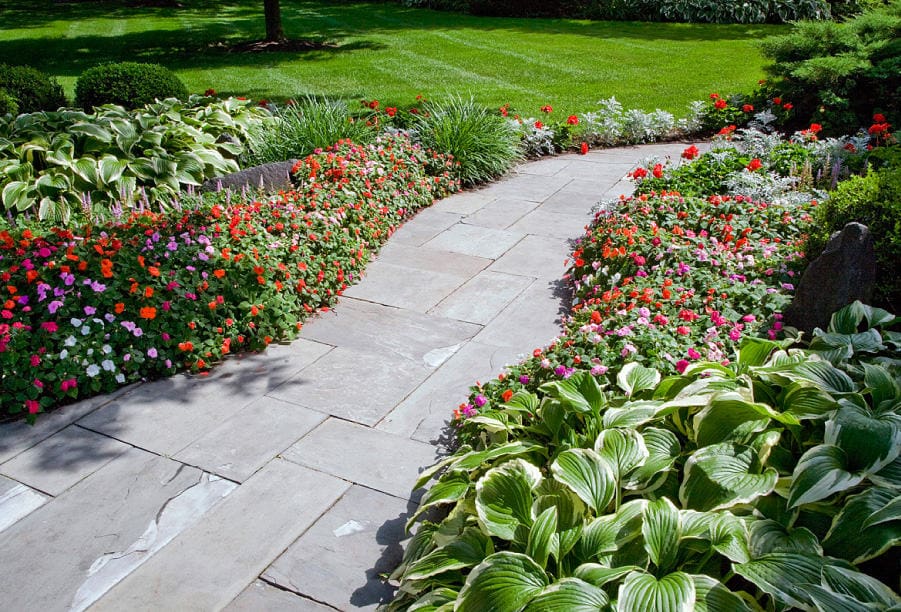 Comfortably Curving Bluestone