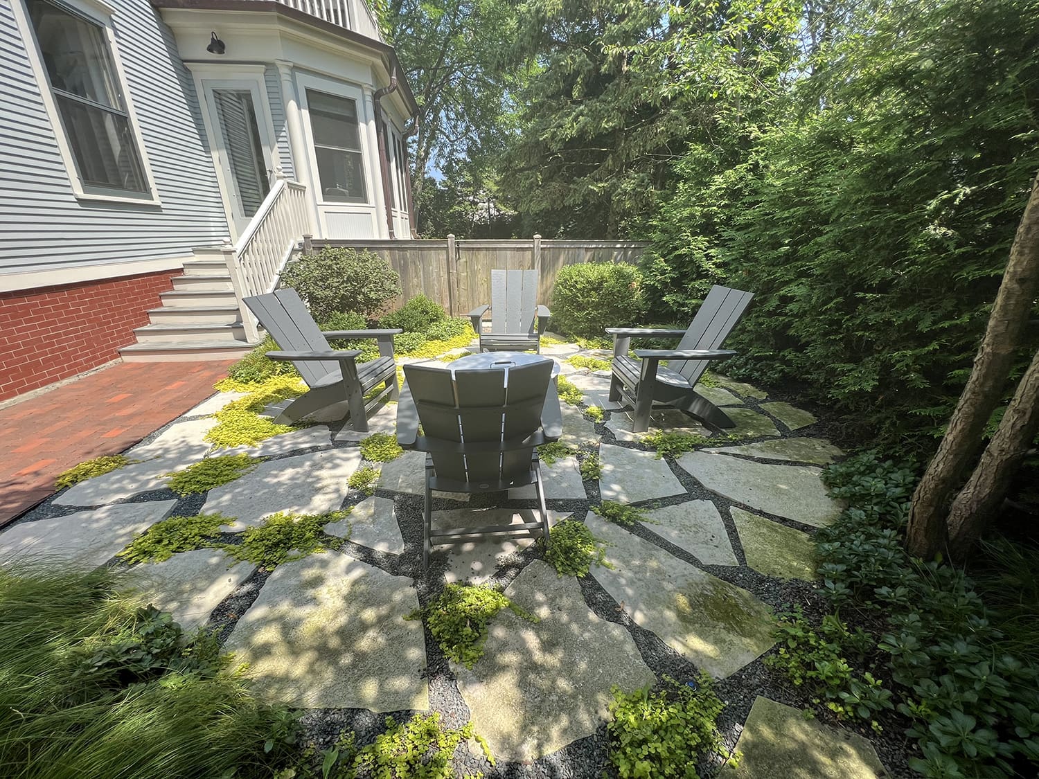 flagstone patio in glencoe il designed by van zelst